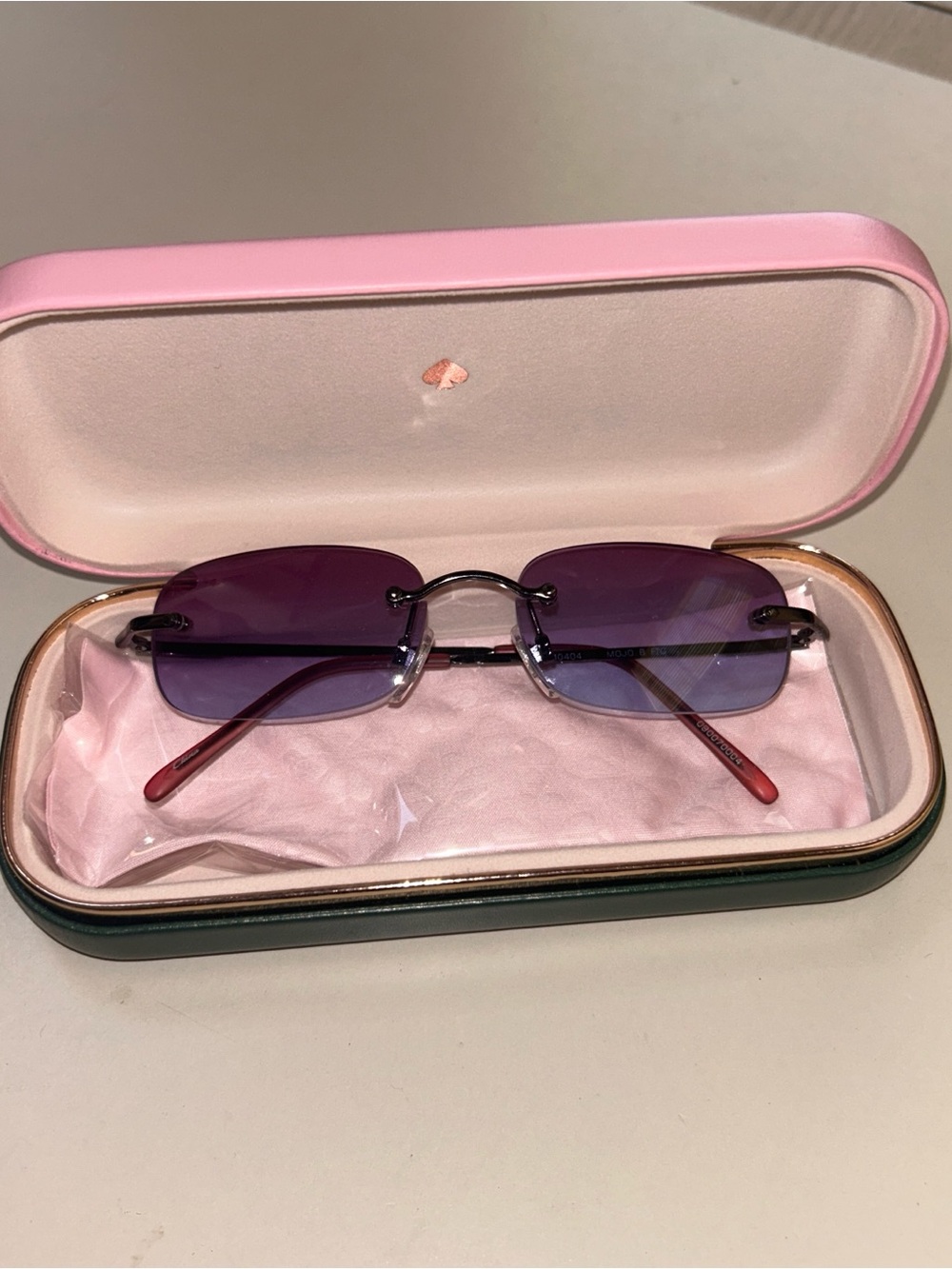 Rimless Purple Gradient Sunglasses - Women Accessories